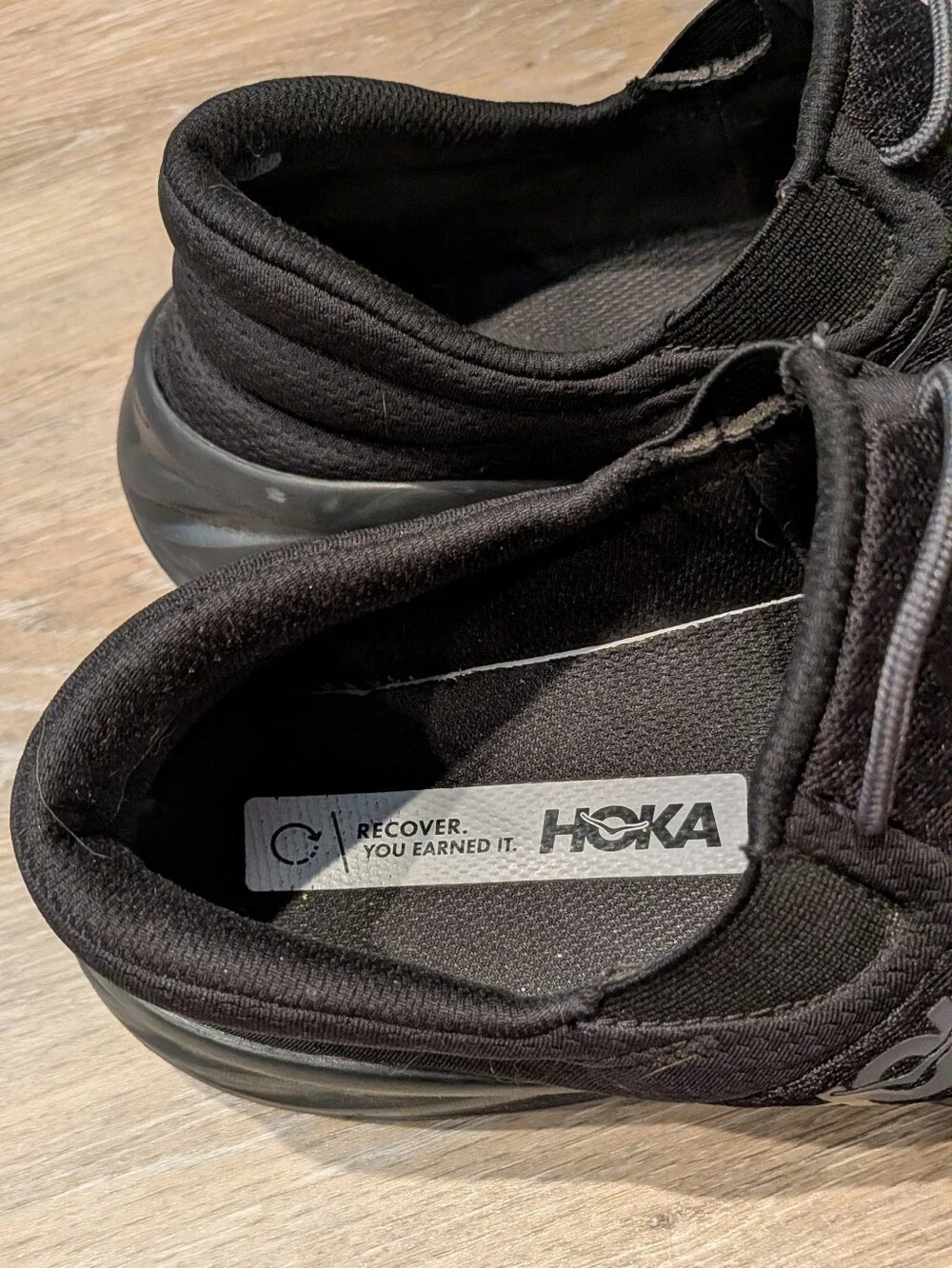 Hoka One One Size 10 Black Hoka Ora Recovery Laceless Slip On Shoes